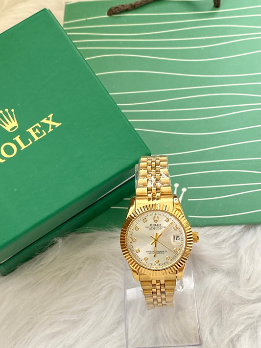 Rolex Watch Full Gold Strap