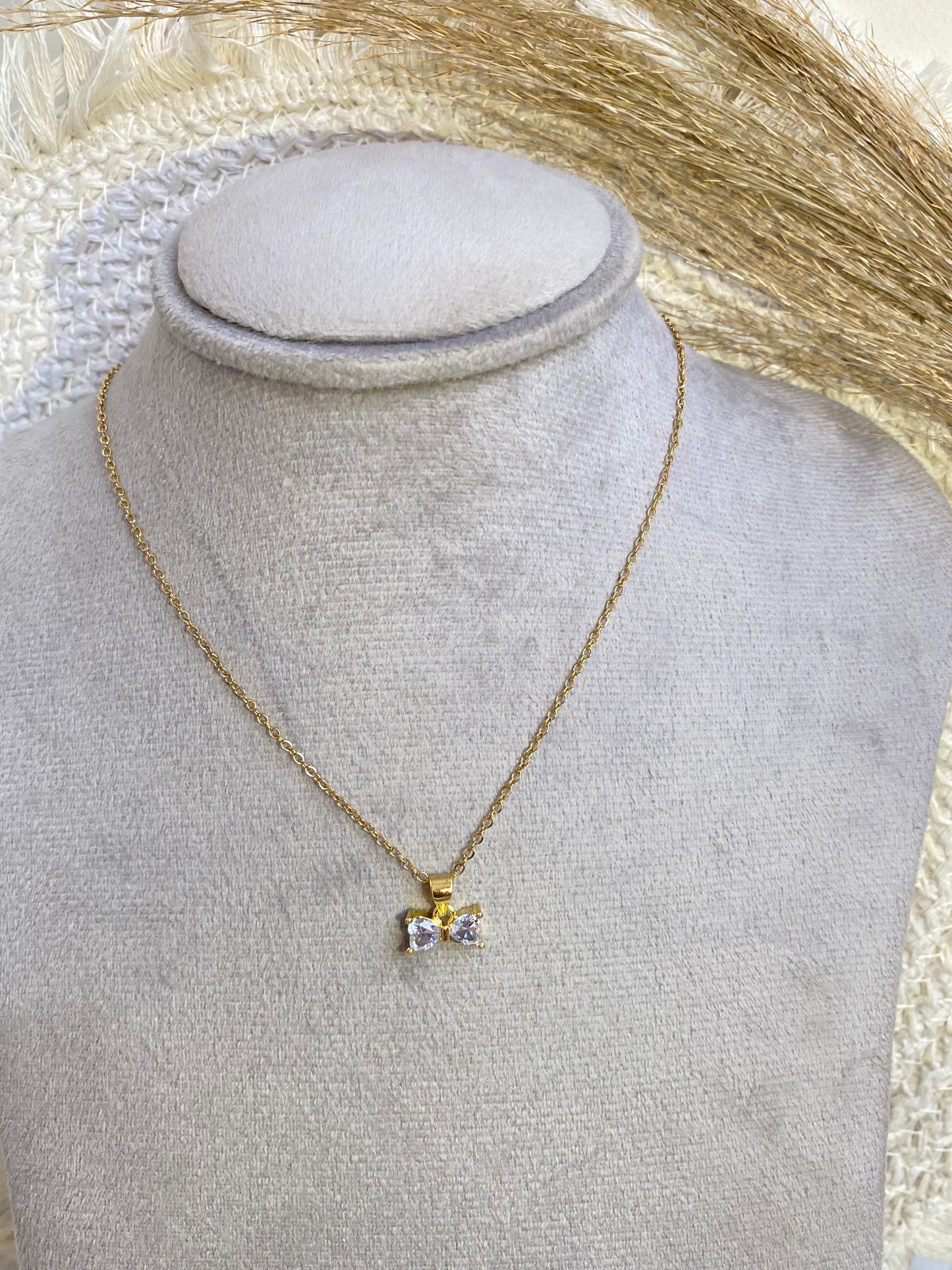 Golden Bow Necklace