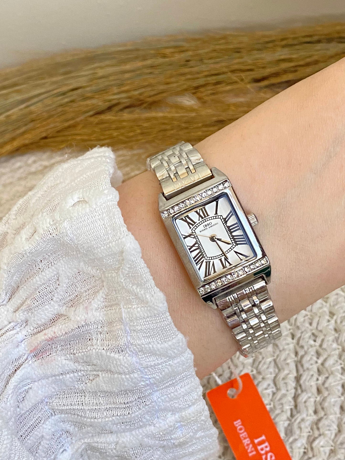 IBSO Silver Rectangle Watch
