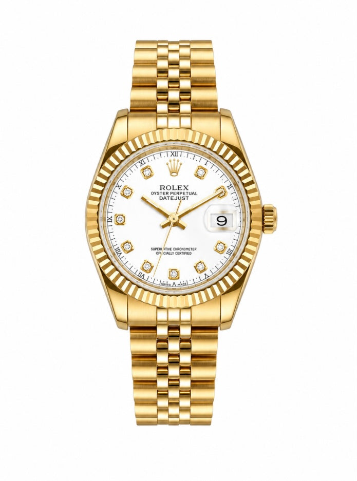 Rolex Watch Full Gold Strap