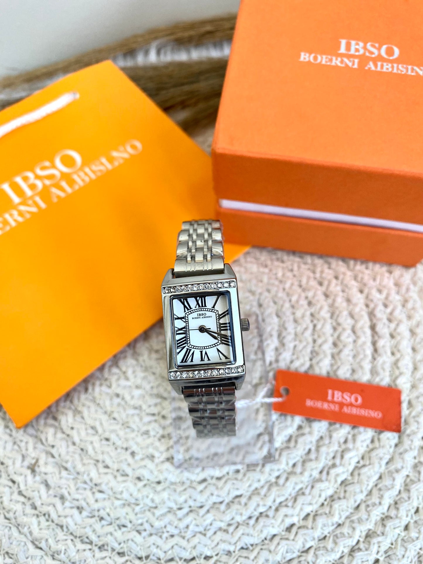 IBSO Silver Rectangle Watch